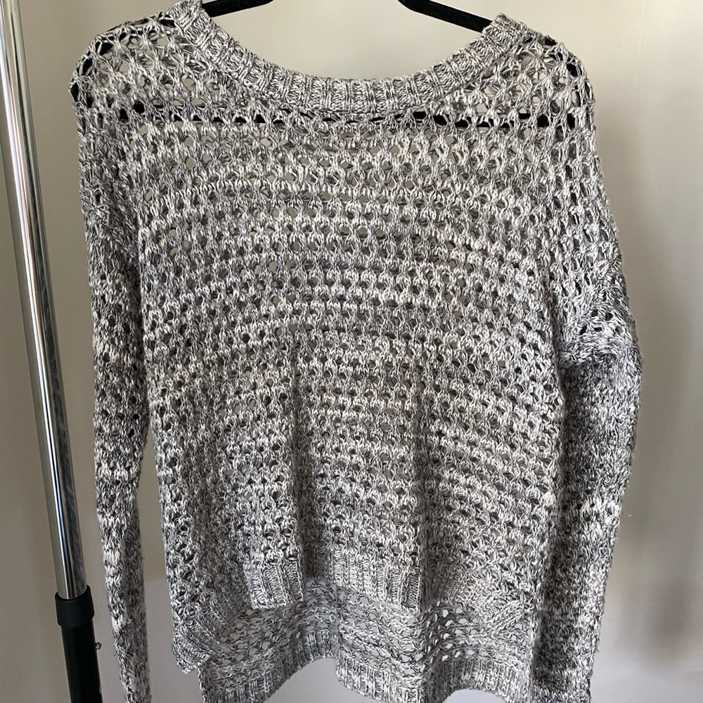 open knit sweater